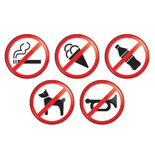 Набор магнитов «Вход воспрещен»